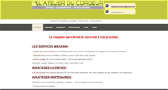 Desktop Screenshot of latelierducordeur.fr